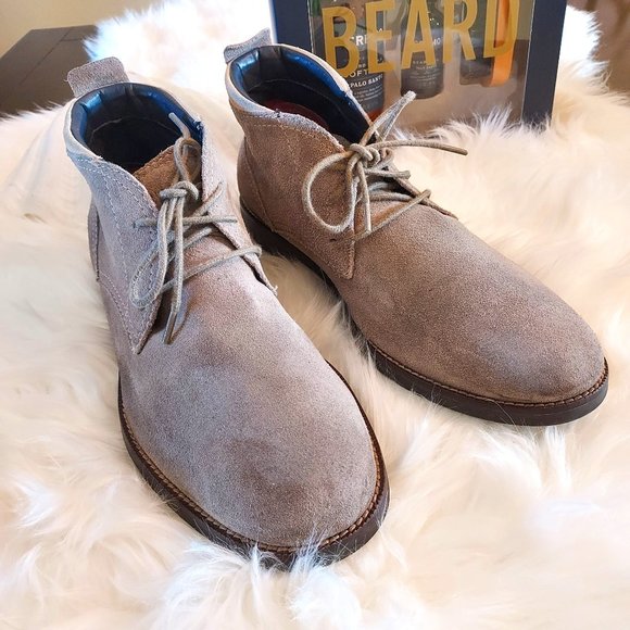 Men\'s COLE HAAN Desert Boot in a Taupe Suede: Size 9M main image 5